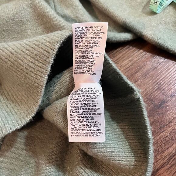 & Other Stories Atelier Los Angeles Mock Neck Long Sleeve Sweater Womens S Green - Picture 6 of 6